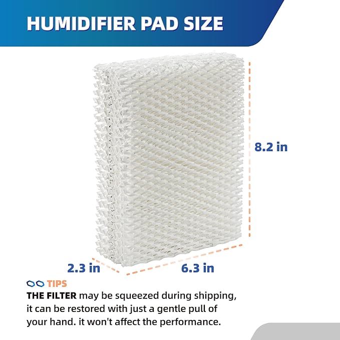 HDC12 Humidifier Wick Filters | HDC-12 Replacement HD13030 HD1303 HD14060 HD1406 HD13050 HD1305 HD1407,Humidifier Filters 14911 32-14911 ES12-4 Pack