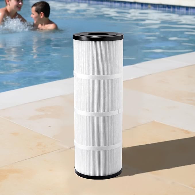 VEVOR PLFPCC80 Pool Filter Replaces Pentair CCP320, Pleatco PCC80-PAK4, Ultral-A5, Unicel C-7470, R173573, Filbur FC-1976, 178580, 817-0081, Clean and Clear Plus 320, L x OD:20"x 7", 4 x 80 sq.ft