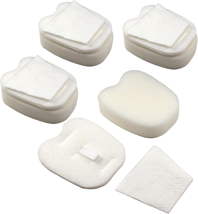 HQRP 4-Pack Foam & Felt Filter Kit compatible with Shark Rocket ZS350 ZS351 ZS352 ZS360 HV319 HV320 HV321 HV322 HV324 HV345 UV330 UV380 UV422 UV425CCO Stick Vacuums, Parts XPMFK320 & 1084FTV320 Replacement