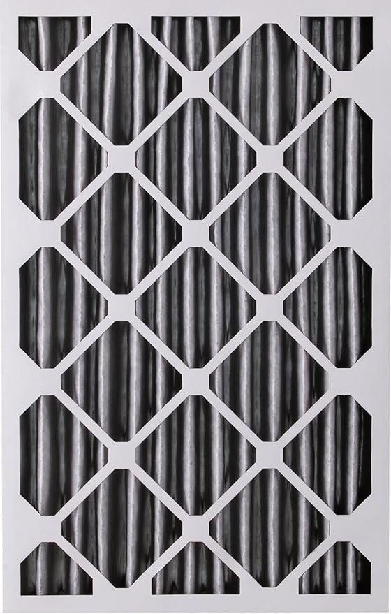 Nordic Pure 20x25x4 (Actual Size: 19 1/2 x 24 1/2 x 3 5/8) Pleated Plus Carbon Air Filters MERV 8 6 Pack