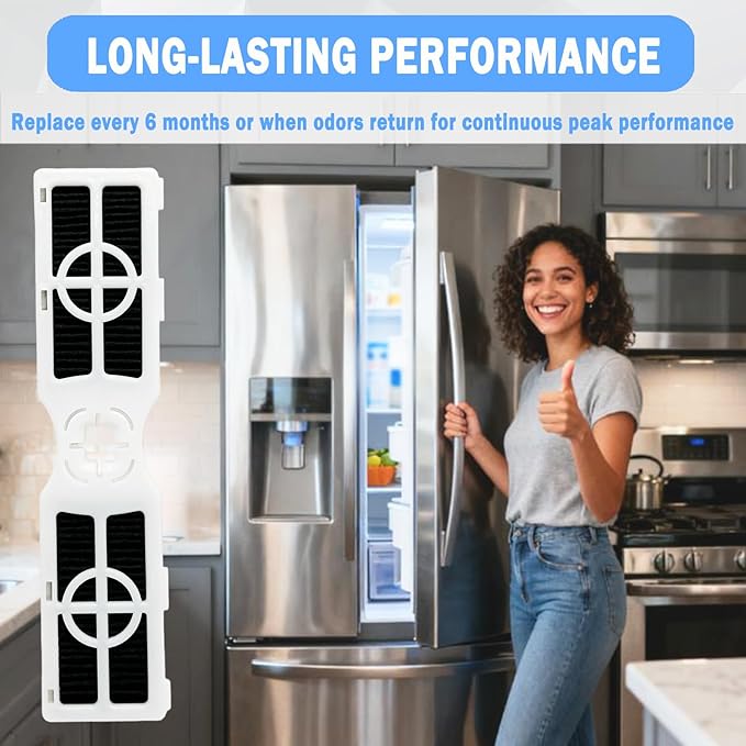 3 Pcs Refrigerator Air Filter Compatible With Frigidaire GRFC2353AF, GRFC2353AFD, GRFC2353AF1, GRFC2353AF3, GRFC2353AD0, FRFS2823AD1