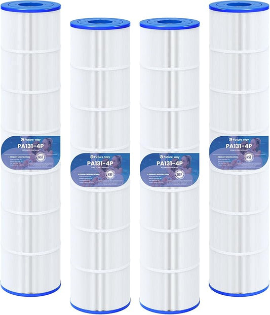Future Way C5030 Pool Filter Cartridges Replacement for Hayward SwimClear C5030, C5020, C5025, Replace Hayward CX1280XRE, Pleatco PA131, 525 sq. ft (4-Pack)