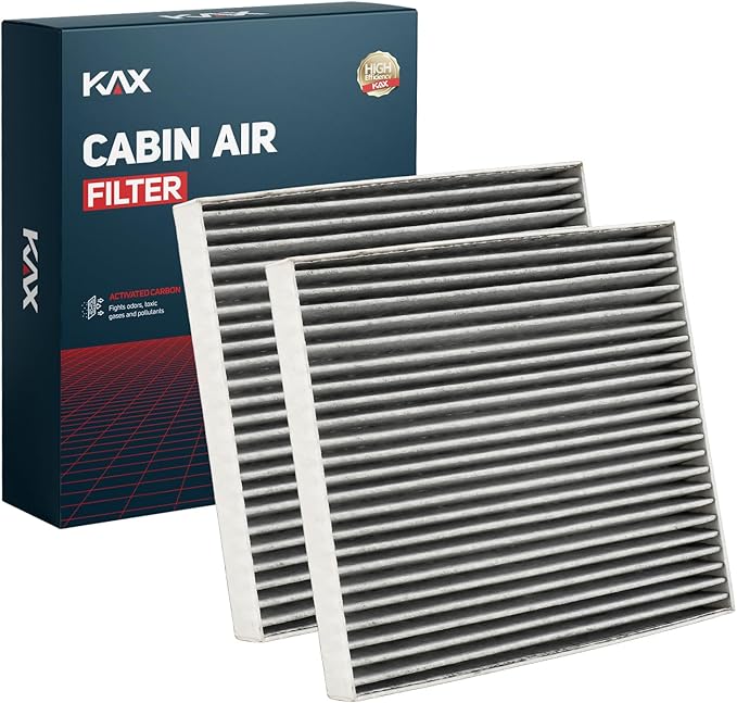KAX HEPA Cabin Air Filter with Activated Carbon, CF11671 Replacement for RAM 1500 2016-2026, Ram 2500 2016-2025, Mazda CX-7 2007-2012, 3500 2016-2025, Wagoneer, Passenger Compartment Air Filter 2 PACK