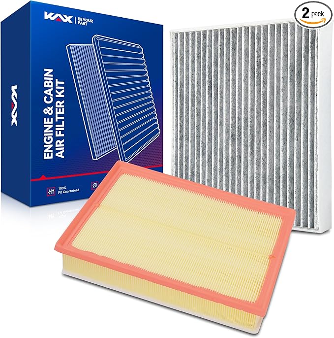 KAX Engine & Cabin Air Filter Kit, Replacement for Toyota 4Runner 2010-2024 4.0L, Lexus GX460 2010-2023, Replace# CA10835 CF10285