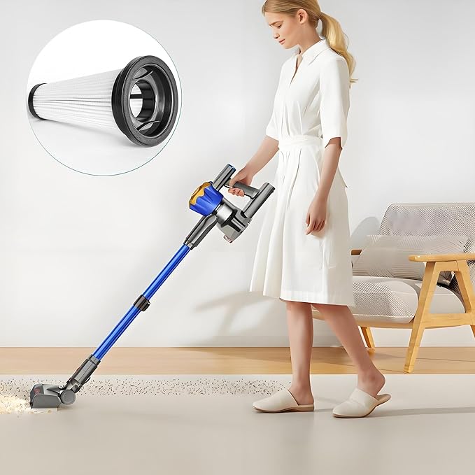 Replacement Filter compatible with VICEASE A27/Vacusion VBS-01/SUXIANGVAC A27/VOKENE A27,OIRFND A27/TITIPOY A27/NADALY N16/CHEBIO C8/Natrogix A40/Trucozie T350 Cordless Vacuum Cleaner,Filter-4Pack.