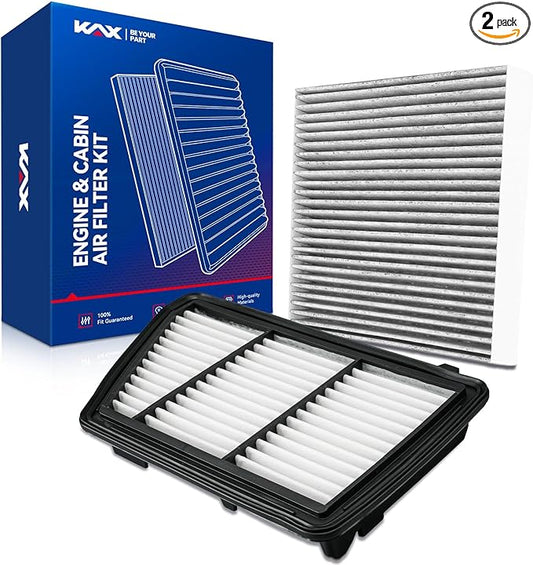 KAX Engine & Cabin Air Filter Kit, Replacement for Honda CR-V 2017-2019 2.4L, Replace# CA12259 CF11182