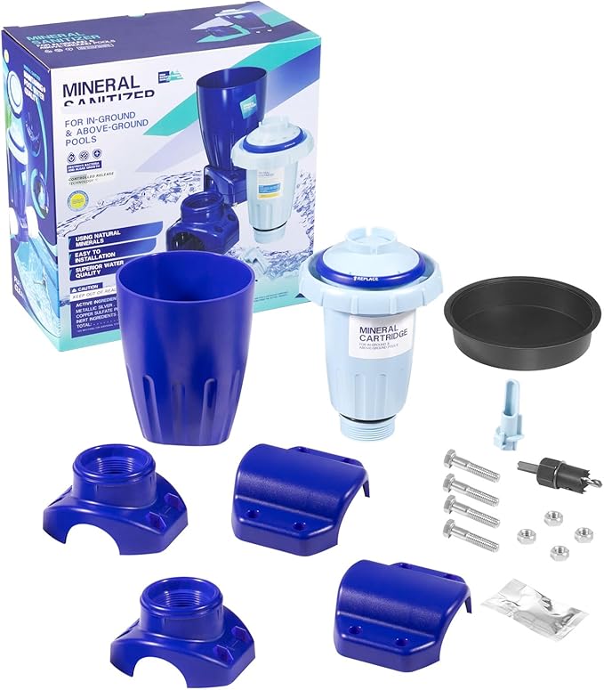 W20086 W28175 Replacement for Nature2 Express Mineral Cartridge with Vessel for Pool System, for In-Ground & Above-Ground Pools up to 30,000 Gallons, W20171, W20080, W26775