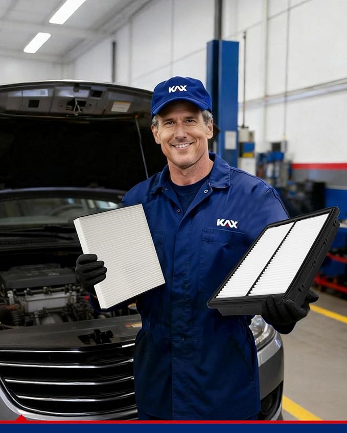 KAX Engine & Cabin Air Filter Kit, Replacement for Hyundai Palisade 2020-2025, Replace# CA11943 CF12936