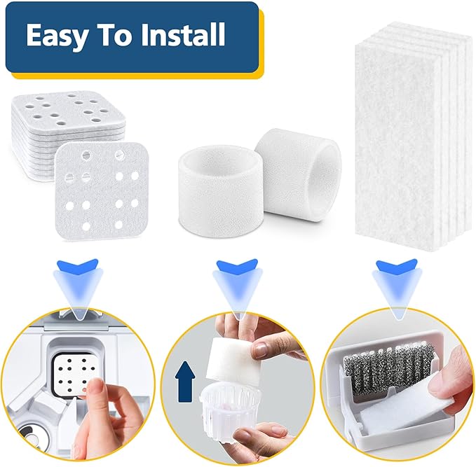 10 Pack Humidifier Replacement Filters, 10 Pack Absorption Pads and 10 Pack Aroma Pads, Compatible with LEVOIT LV600S OasisMist450S Humidifier