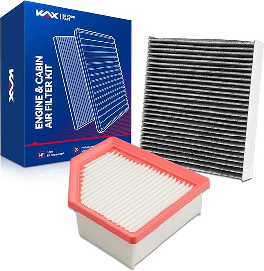KAX Engine & Cabin Air Filter Kit, Replacement for Nissan Rogue 2021 2022 2023 2024 2025 2026 1.5T, Replace# CA12967 CF12552
