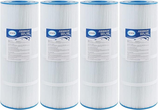 C-7470 Pool Filter Cartridge Replaces Pentair CCP320,Pleatco PCC80-PAK4 PCC80,Clean and Clear Plus 320,Filbur FC-1976,R173573,178580, L:20" xOD:7", 4X80 sq.ft. 4 Pack