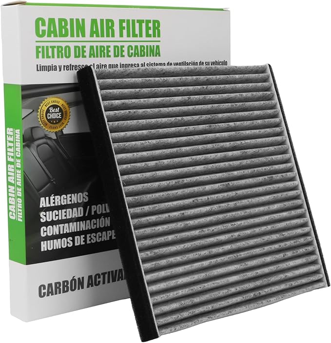 CF10132 Cabin Air Filter w/Activated Carbon Compatible with Lexus ES300/ES330/GX470/RX330/RX350/RX400h 02-09, Toyota Avalon/Camry/Sienna/Solara 2000-2010.