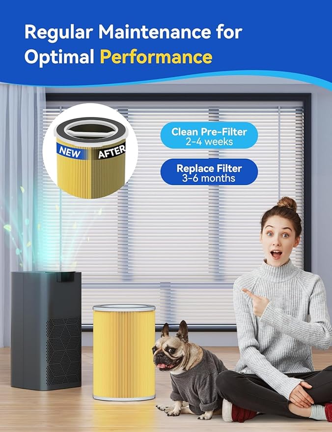 2 Packs G200/G200S Pet Care Filter, air purifier replacement filter, 3-in-1 H13 Ture HEPA and Activated Carbon Air Filter for Pet Hair Dander, Pet Odor, Pollen, Smoke, and Other Unwanted Smells