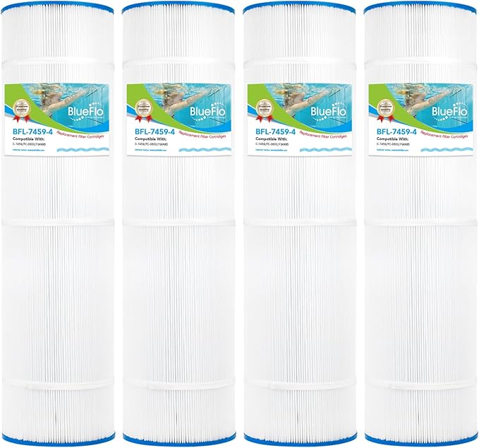 Pool Filter Cartridge Replaces for Unicel C-7459, Jandy CL340, CV340, R0554500, PJAN85, Filbur FC-0800, A0557900, Aladdin 18504, APCC7352, 4 Pack (4 Pack)