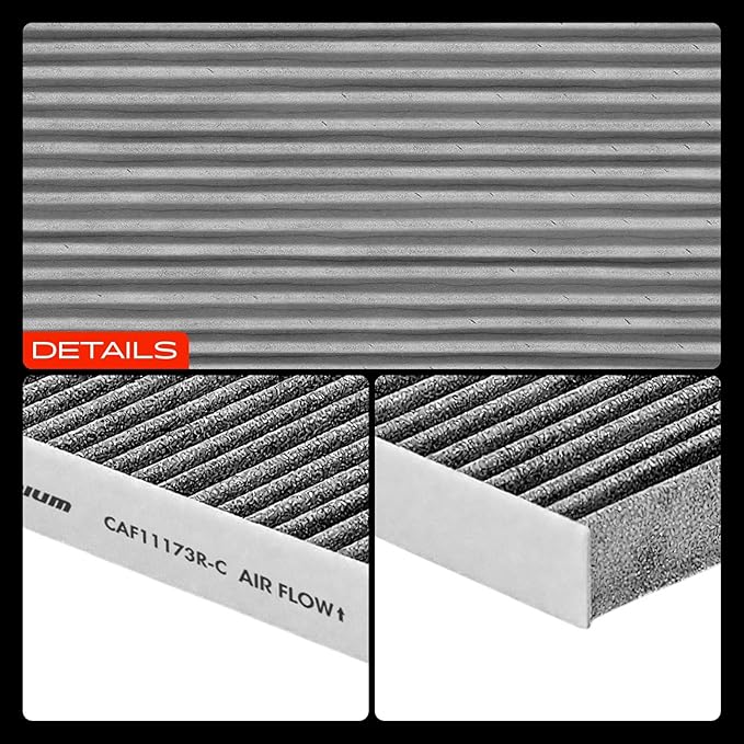 A-Premium Cabin Air Filter with Activated Carbon Compatible with Nissan Altima 2007-2012, Maxima, Murano 2009-2014, Quest 2011-2017, 2.5L 3.5L, Replace# 27277JA000