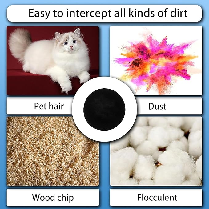 6x Pet Grooming Vacuum Hepa Filter Sponge Spare Part Replacement Accessory For P1 Vacuum Cleaners Spare Part Vacuum Filter Replacement Washable And Reusable