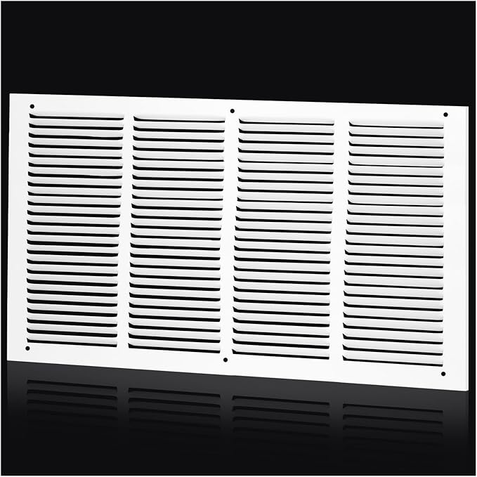Return Air Grille for 24"Wx12"H inch Duct Opening,Air Return Vent Cover for Wall or Ceiling,AC Wall Vent Cover Grill HVAC Cold Air Intake Grille Without Filter Housing,Outer Dimension:25.75"WX13.75"H
