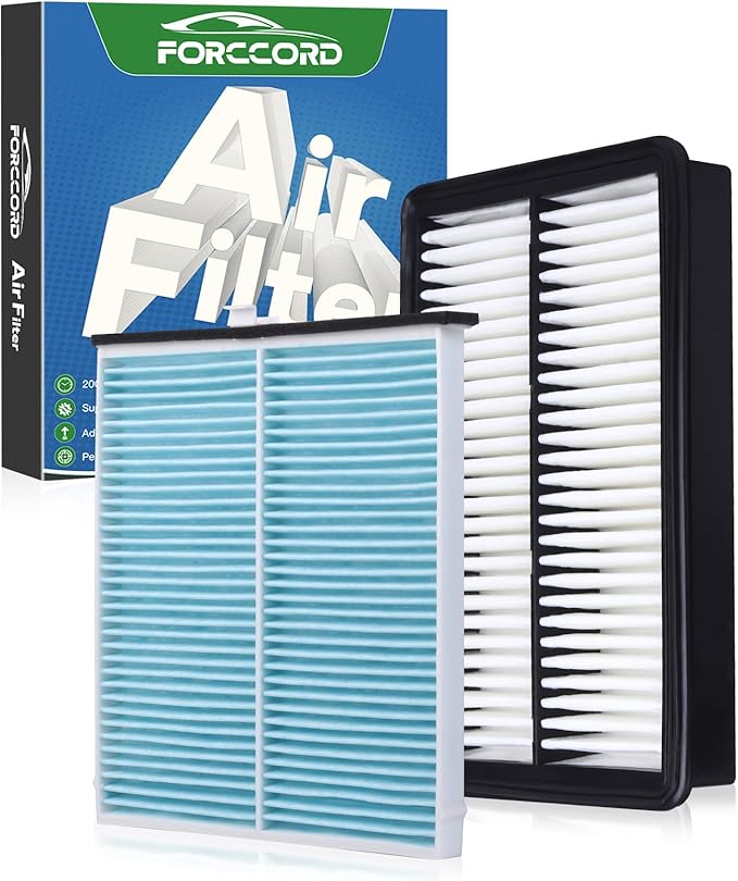 Cabin & Engine Air Filter Fit for Mazda 3 2014-2018 2.0L / Mazda 3 2014-2018 2.5L Activated Carbon Cabin Filter Replacement CF11811 CA11259 Car Accessories