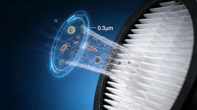 6-Pcs HEPA Replacement Filters for AFNOP Acevac11 Cordless Vacuum, 2 HEPA and 4 Sponge Filter Kit, Compatible with AFNOP Acevac11 Vacuum Cleaner