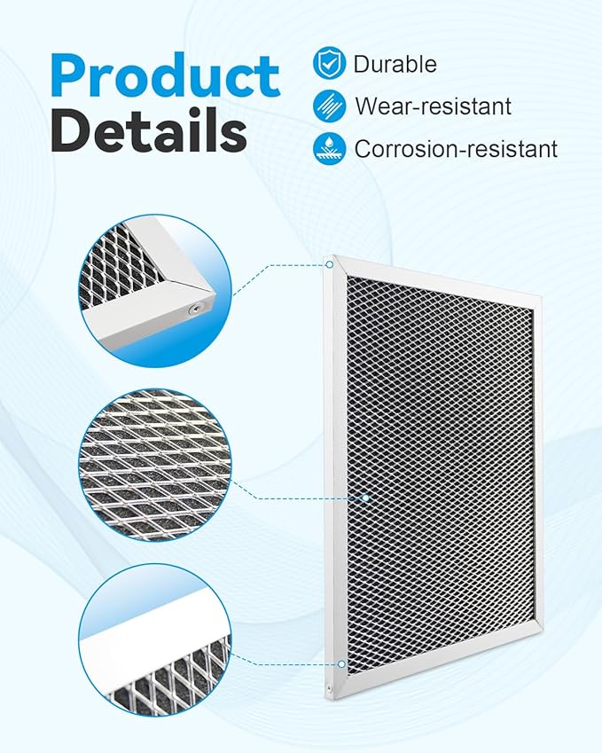 Range Hood Charcoal Filter Replacement Fit for Nutone RLX6100 SL6200H RL6200 SM6500