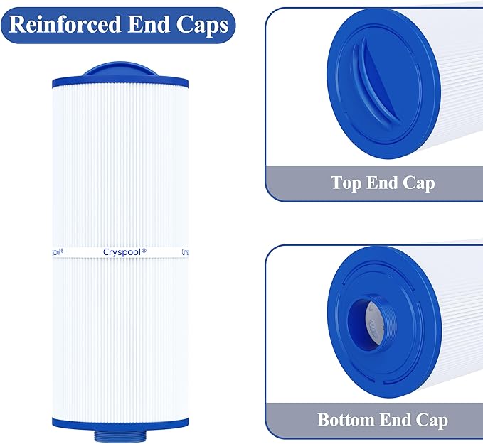 Cryspool® 05040 Filter Compatible with Marquis Spa 20041, 20091, 370-0237, 5CH-502, Marquis 50, PPM50SC-F2M, FC-0195, 50 Sq. Ft Spa Filter Cartridge, 2 Pack