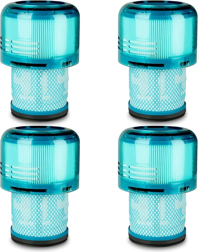 Lemige 4 Pack Filters Replacement for Dyson V11 Cordless Vacuum, V11 Animal V11 Torque Drive V11 Complete V11 Extra V15 Detect V15 Detect Absolute V15s Submarine, Replacement Parts No. 970013-02 & 03