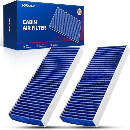 KAX Premium HEPA Cabin Air Filter with Dual Active Carbon, CF10553 Replacement for Nissan Frontier, Xterra 2005-2021, Pathfinder, Equator 2005-2012, NV2500, NV1500 2012-2015