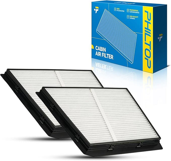 PHILTOP HEPA Cabin Air Filter w/Activated Carbon, Compatible with CF12527 Ram ProMaster 2500 2014-2025, ProMaster 1500 2014-2025, ProMaster 3500 2014-2025, ProMaster EV 2024-2026, 2 PACK