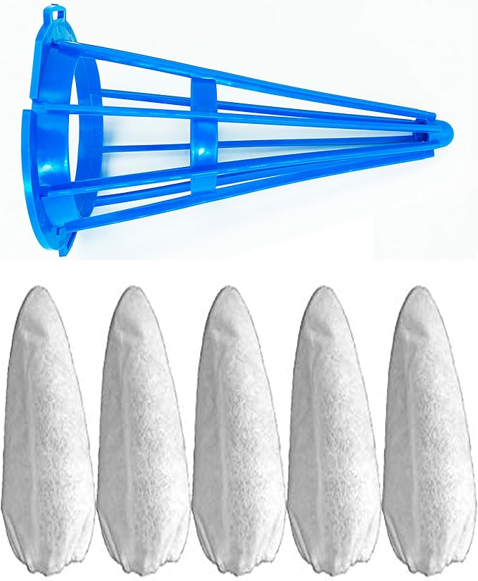 fits Vacuum Filter Cotton & Cone Filter Frame for Pool Blaster Water Tech Centennial Filter (1 Cone Filter Frame+5 Filter Bag)