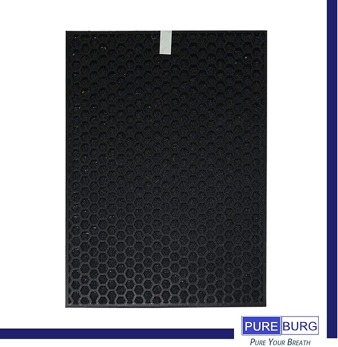 PUREBURG Replacement Filter Compatible with RabbitAir BioGS 2.0 Ultra Quiet Model SPA-550A & SPA-625A Air Purifiers, H13 True HEPA and Activated Carbon Set, 4 Piece Pack