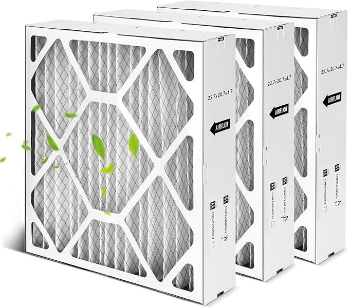 3 Packs FLRQB5AH23M11 Merv 13 Filter Compatible with Trane Filters 22.7"x20"x4.70"FLRQB5AH23M11 and Envirowis 22.7 x 20.7 x 4.7 FLRQB5AH23M11,22.7"x20"x4.70" Merv 13 Filter