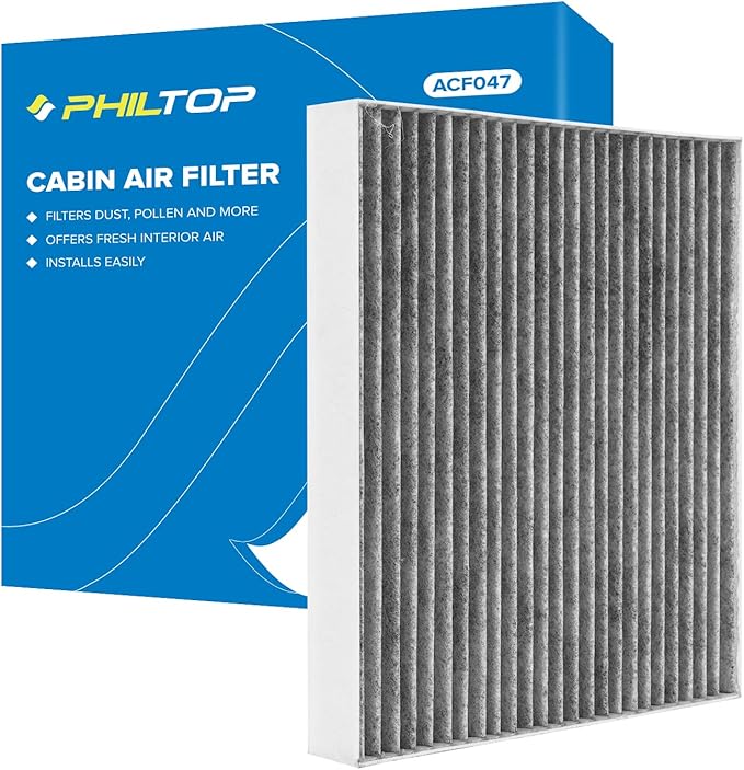 PHILTOP HEPA Cabin Air Filter w/Activated Carbon, Compatible with CF12160 Hyundai Tucson 2016-2021, Kona 2018-2023, Venue 2020-2026, Veloster 2019-2021, Veloster N 2019-2022, Kona N 2022-2023