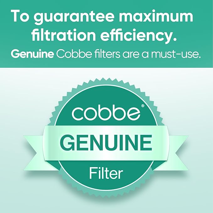 Cobbe 2 Pack Replacement Filters for Fixed Showerheads - Water Softener Filters Beads for Hard Water - Remove Chlorine - Reduces Dry Itchy Skin