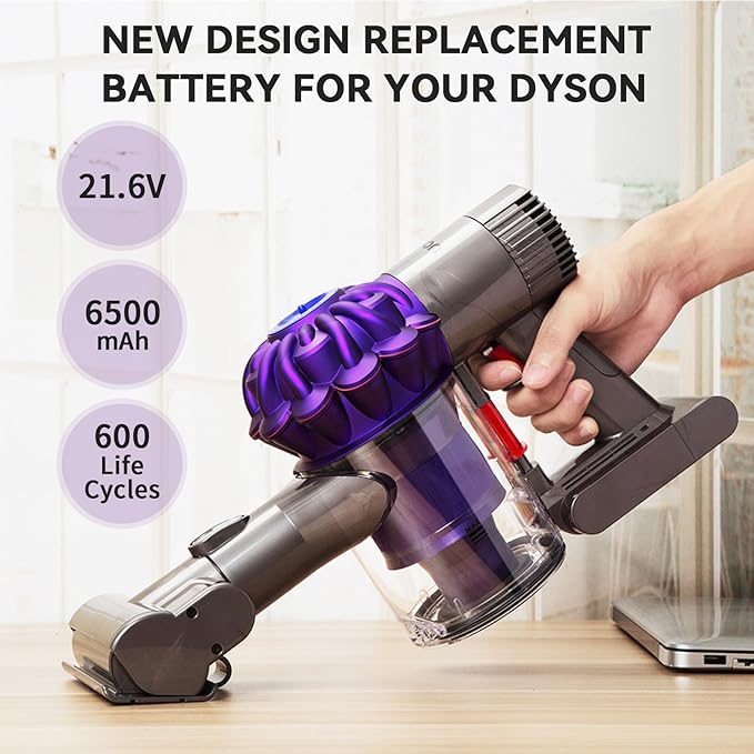 Keenstone 22.2V 6500mAh Upgrade Replacement Battery for Dyson DC35, Compatible with Dyson DC31 DC34 DC35 DC44 DC45 917083-01 Handheld Vacuum Cleaner(Not Applicable to Type B)