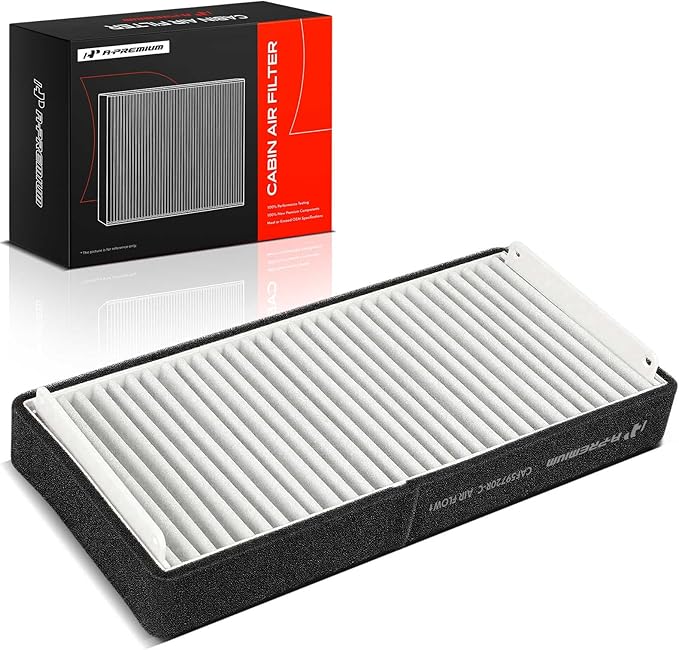A-Premium 2-PC Cabin Air Filter with Activated Carbon Compatible with Mercedes-Benz E300, E320, E420, S350, S430, S500, S600, CL500, CL600, CL55 AMG, CL65 AMG, E55 AMG, S55 AMG, Located Under Hood