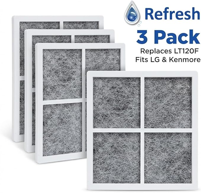 Refresh R-9918 Replacement Compatible with Kenmore 46-9918, 9918, 469918, ADQ73214402, ADQ73214404 and LG LT120F Refrigerator Air Filter