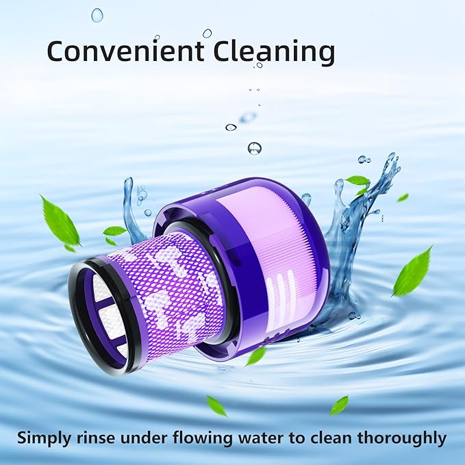 4 Pack Vacuum Filter Replacement Compatible with Dyson V11/V15 Series Vacuum Cleaners, Cordless Vacuum Filter Accessories, Effective Cleaning, Home Cleaning Helper, 4 Rear-Filters (4)