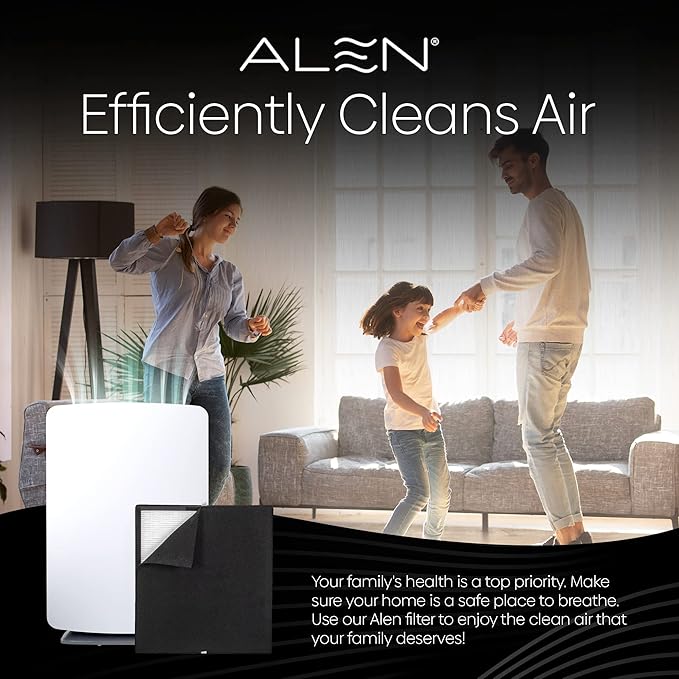 Alen Air Filter BF35-Odor Replacement HEPA Filter for BreatheSmart Classic Air Purifier - Captures Allergens & Mold + Pet Dander & Odors (1 Filter)
