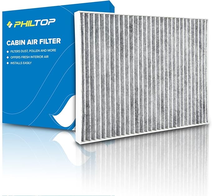 PHILTOP HEPA Cabin Air Filter w/Activated Carbon, Compatible with CF10709 Kia Sportage, Rio, Forte, Rondo, Forte Koup, Rio5, Hyundai Accent, Tucson, Veloster, Genesis Coupe
