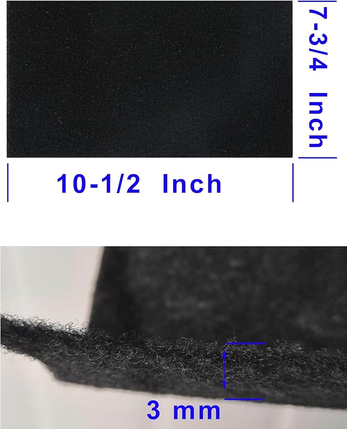 8 PCS Charcoal Filter for Range Hood 7.75" x 10.5" Replace Broan NuTone BP58，Compatible with Broan-NuTone Non-Duct 43000 Series Range Hood, Carbon Cloth Filter for Absorbing Fumes and Grease