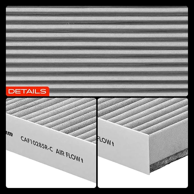 A-Premium Cabin Air Filter w/Activated Carbon Compatible with Toyota, Lexus, Land Rover, Scion, Subaru, Pontiac & Jaguar - Camry, RAV4, Highlander, Corolla, Sienna, Tundra, Prius, 4Runner, Outback