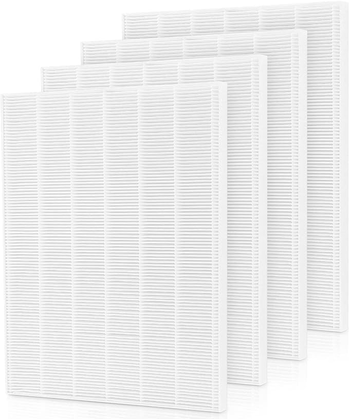 5500-2 Air Purifier Filter Replacement For Winix, 116130 Replacement Filter H Compatible with Winix 5500-2 and AM80 Air Purifier, 4 Pack HEPA Filter Only