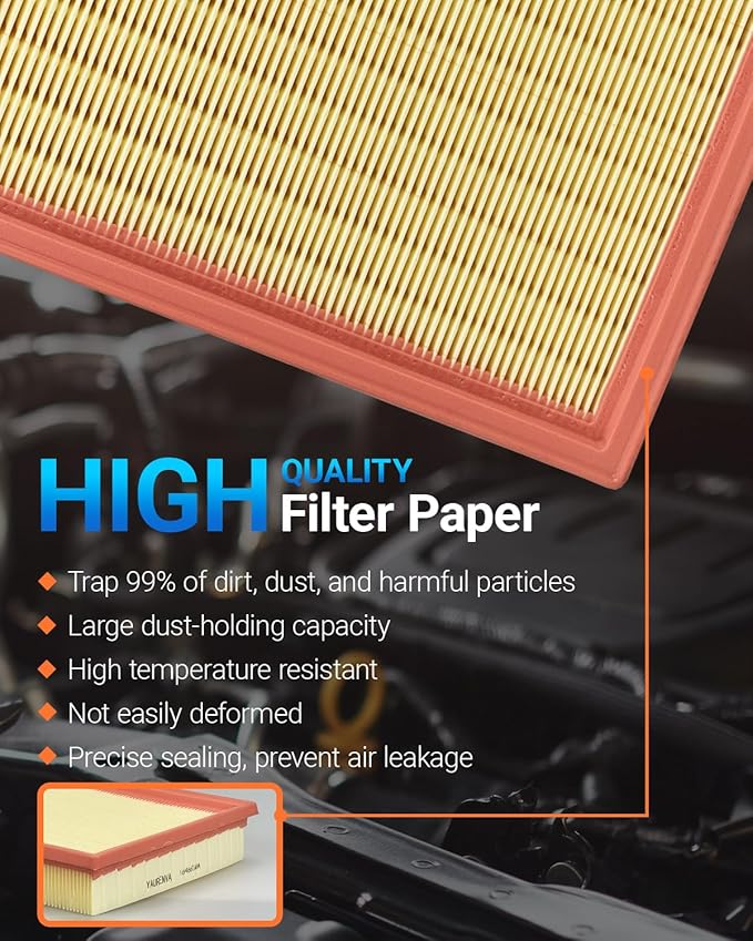 Engine & Cabin Air Filter Kit with Activated Carbon, Fit for 2022 2023 2024 2025 2026 Nissan Pathfinder 3.5L & INFINITI QX60 3.5L, Relace 272775NA1A, 16546-6TA0A, CF12552, WA11687