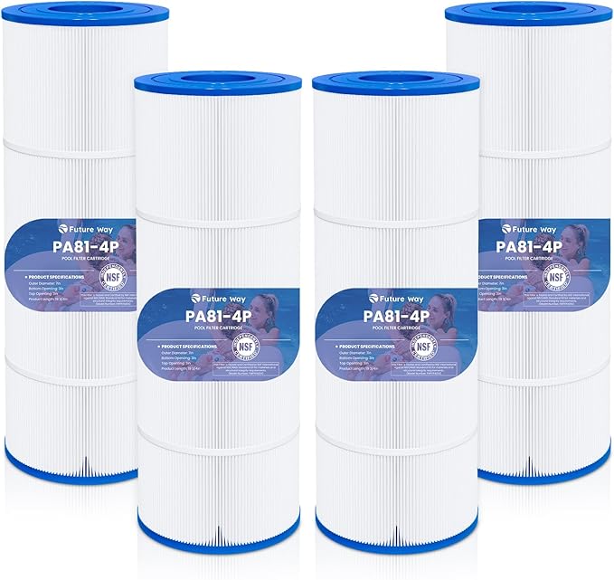 Future Way 4-Pack C3030 Pool Filter Cartridges Replacement for Hayward Swim Clear C580E, C3030, C3025, C3020, Replace Pleatco PA81, Hayward CX580XRE, 325 sq.ft