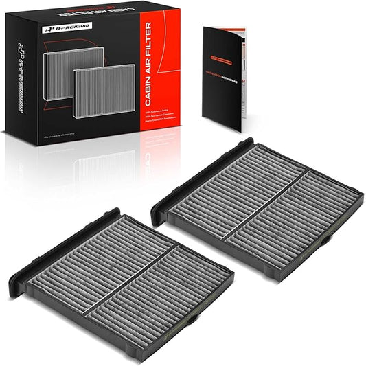 A-Premium 2-PC Cabin Air Filter with Activated Carbon Compatible with Subaru Forester 2019-2024 2.5L, WRX 2022-2024 2.4L
