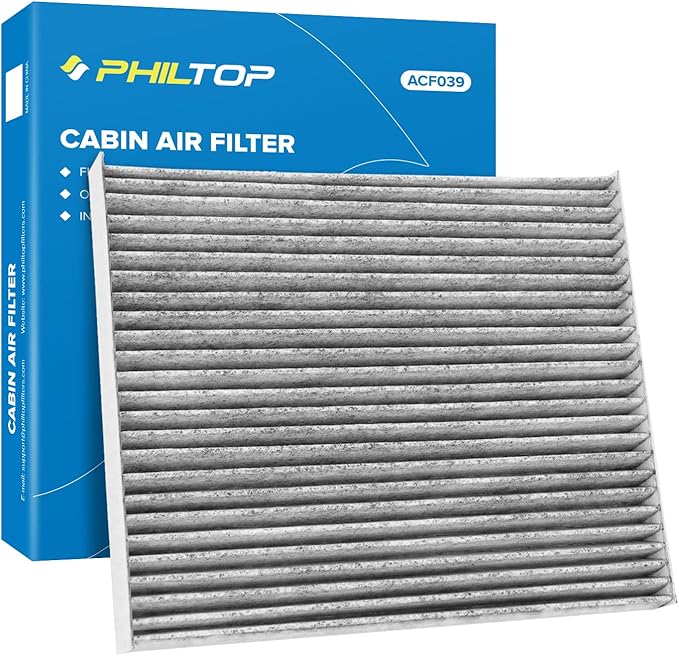 PHILTOP HEPA Cabin Air Filter w/Activated Carbon, Compatible with CF10728 Hyundai Elantra 2007-2016, Accent 2008-2011, Elantra GT 2013-2017, Elantra Coupe 2013-2014, Kia Forte 2014-2018, Forte5