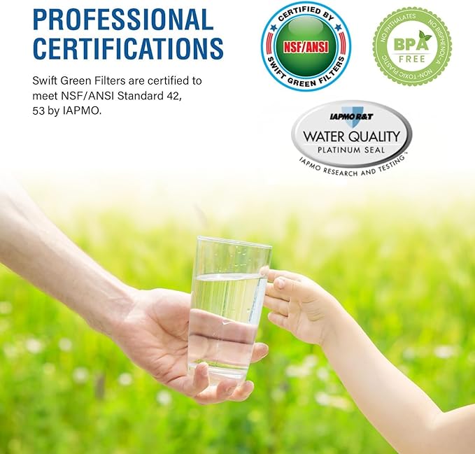 Swift Green Filters SGF-M9 Replacement water filter for UKF8001, EDR4RXD1, FILTER 4, EFF-6007A,46-9006 Made in USA (2 Pack)