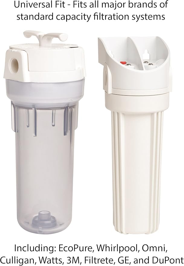 EcoPure EPW2P Pleated Universal Whole Home Water Filter – Fits Standard Capacity Systems – NSF Certified-– 30 Micron-– Reduces Sediment,Sand,Dirt & Rust-– 3-Month Life per Filter,(Pack of 4)