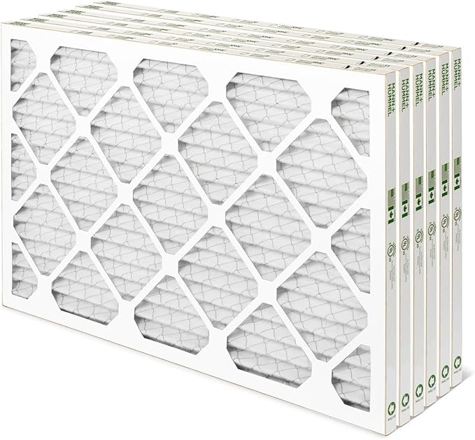 Mann+Hummel 14x25x1 MERV 8 Pleated HVAC AC Furnace Air Filters. 6 Pack. (Exact Size: 13.5 x 24.5 x 0.75 Inches)