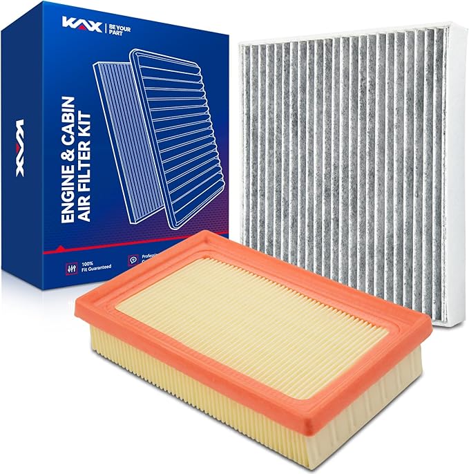 KAX Engine & Cabin Air Filter Kit, Replacement for Toyota Prius C 2012-2019, Prius (Before 10/2015) 2016, Replace# CA11426 CF10285